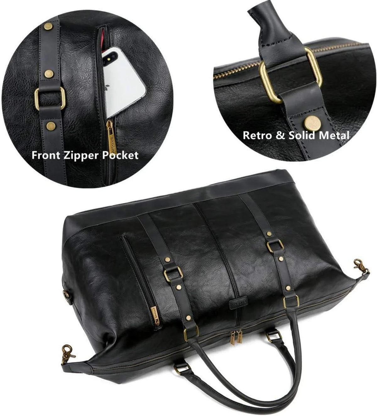 Overnight Bag Duffel Leather Fashion Co. FR 20 Travel