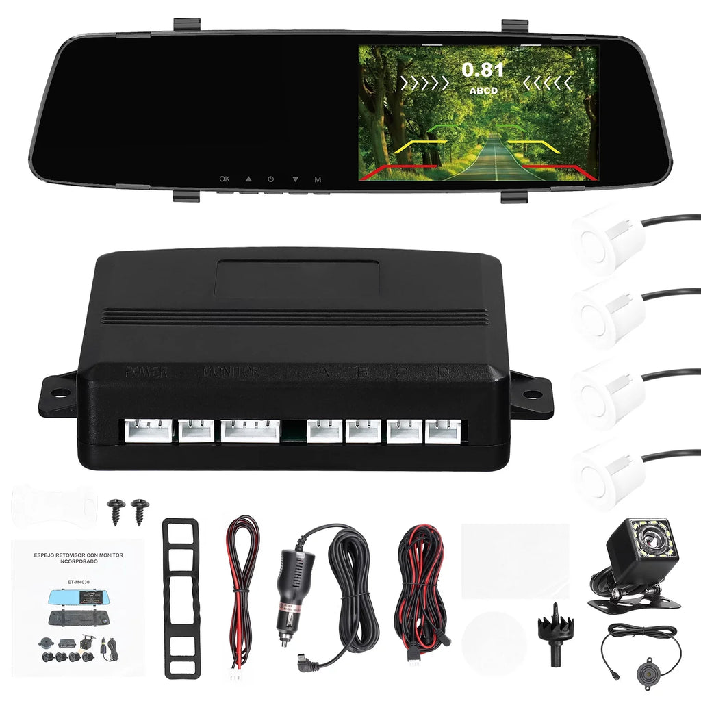 Dash Screen Reverse Rear Rear Camera 4.3 4 Dazzduo Camera Dual Camera,Camera 4.3 Screen Dash Radars Dual Inch Dash 1080P Rear Support DVR Reco Inch Cam Rear Radars Radars Dash Inch Reverse
