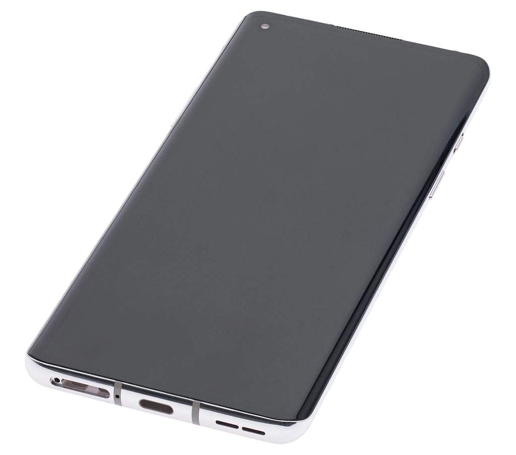Assembly Replacement (Non-Verizon Compatible Frame Frame) OnePlus 5G OLED (Refurbished) 8 Silver) 5G UW (Polar For With /