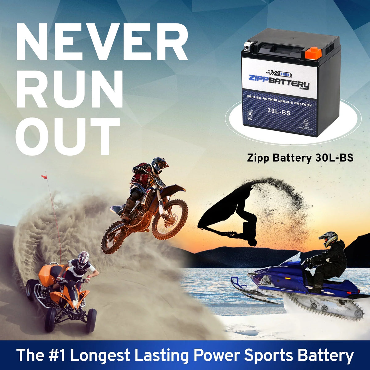 Rxp Ytx30L-Bs Battery 1500 Brp (Sea-Doo) 2007 Zipp for Battery