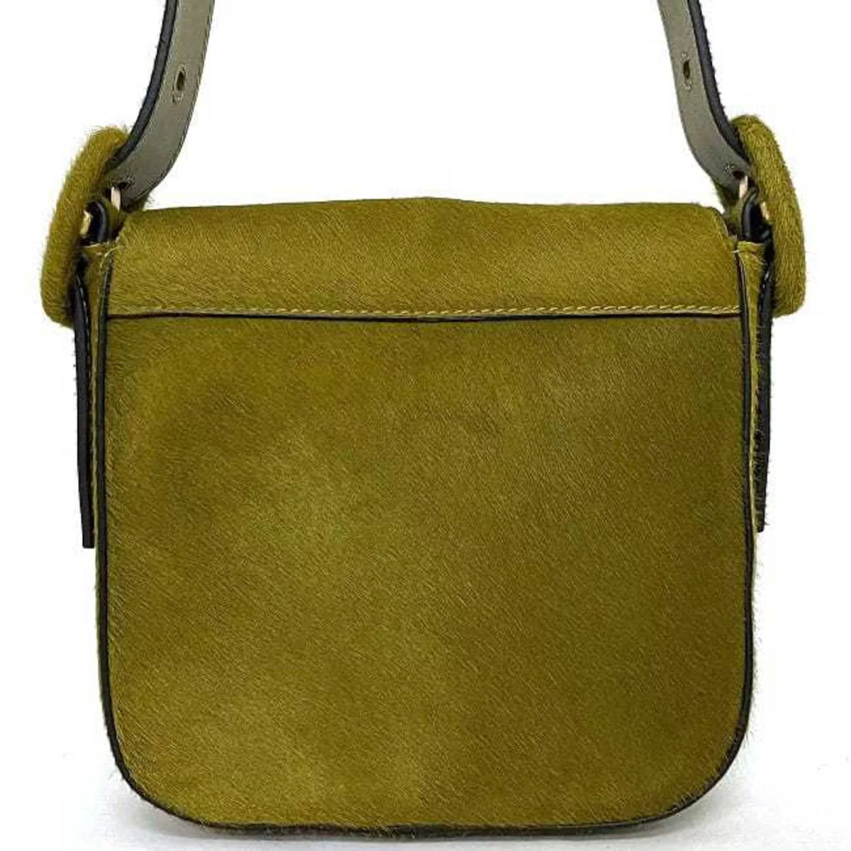 (Good) Belt Moon Burch Harako Leather Bag Half Tory TORY BURCH Women's Pre-Owned Green Flap