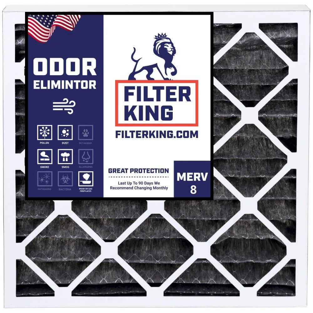 x | | 16.5 MADE Size: A/C HVAC .75" USA Furnace King 4-PACK x Actual Pleated MERV | Filter IN 8 Carbon 22 Air Filters | Filter 16.5x22x1