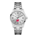 Badgers Watch Silver-Tone Men`s Bulova Wisconsin Classic Corporate Bracelet