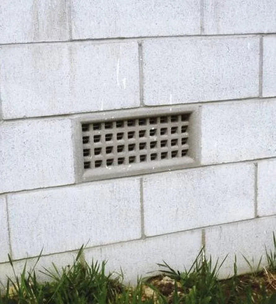 8"h with X HVAC Grille Brown Crawlspace 9.5h Aluminum Crawl Vent & Vent - Outer Mesh for Walls Air & - Dimensions 16"w - x Rain Exterior Waterproof Space Screen 17.5w