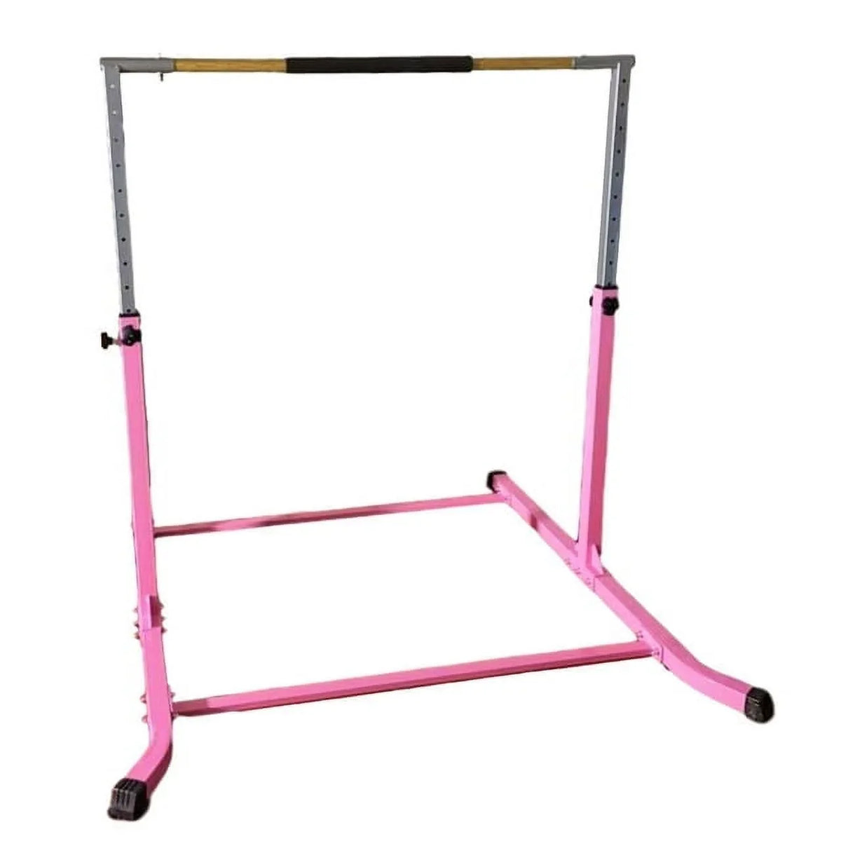Kip Pro-Gymnastics Gym | to Horizontal Height Bar Hand Pink Training | Duty Curved Up Heavy Junior Fitness | | | Cushioned Legs, Kids Bar Adjustable for Expandable 5FT Bar