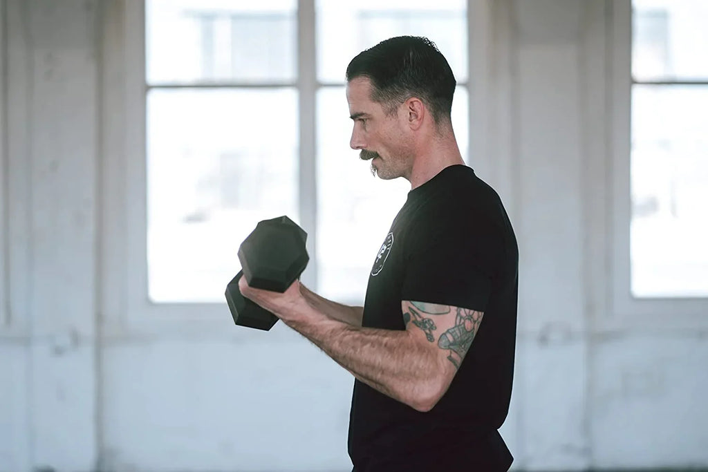 Hand Workouts Dumbbells Hex Dumbbell Weights. Dumbbell Rubber Encased For Sets Pairs. 100 Or 5LB Single To LB Strength Dumbbell