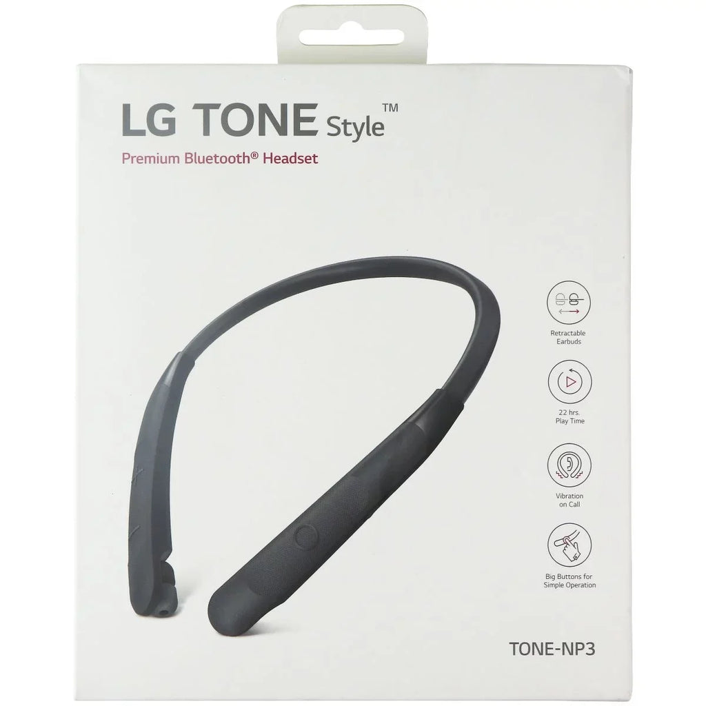 Headset (TONE-NP3) Premium Bluetooth Black - TONE Style LG