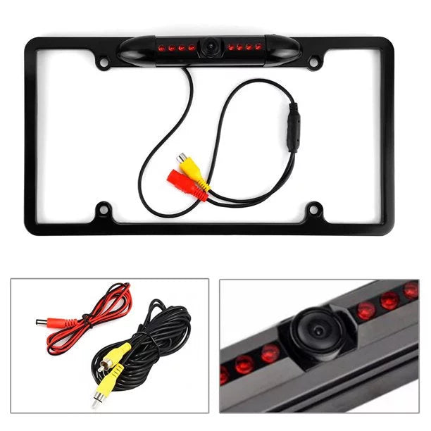 Frame ILX-F409 Plate License Rearview Backup Black ALPINE ILXF409 for Camera