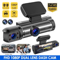 Camera Dash Lens Monitor Dual 1080P HD Vtin Parking Car Recorder Video Cam G-sensor