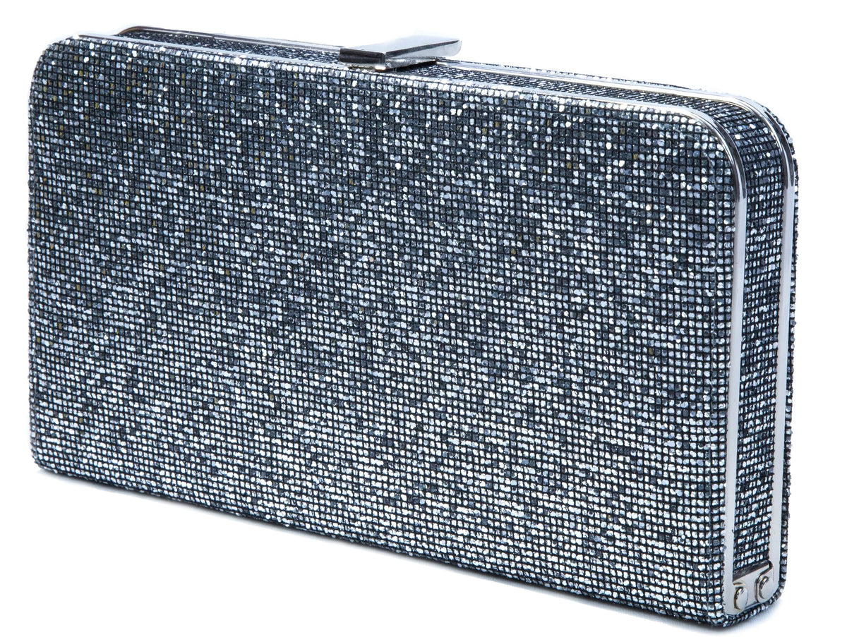 Couture Silver Glitz Rectangle Bag, Lady Glitter