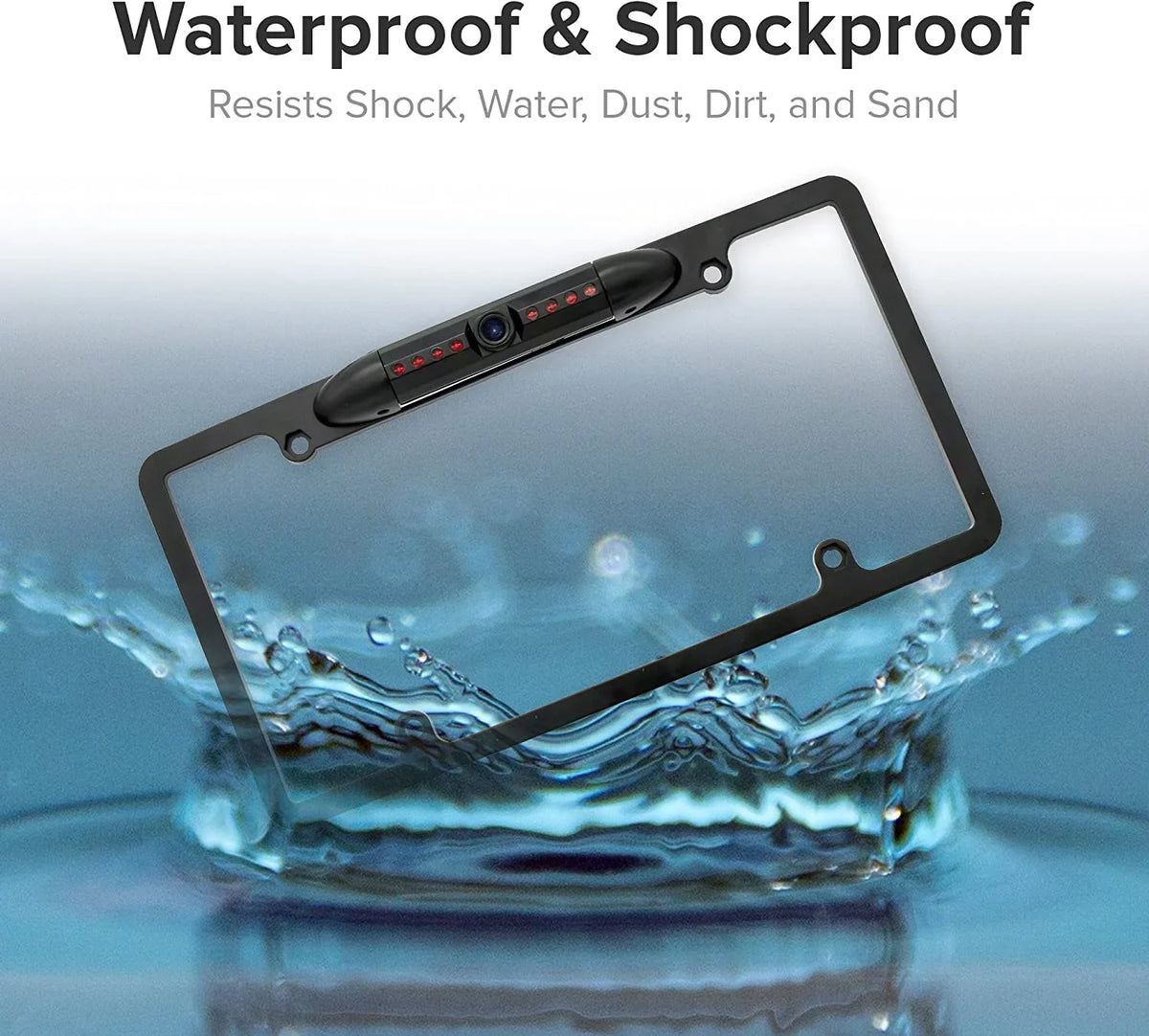 Frame ILX-F409 Plate License Rearview Backup Black ALPINE ILXF409 for Camera