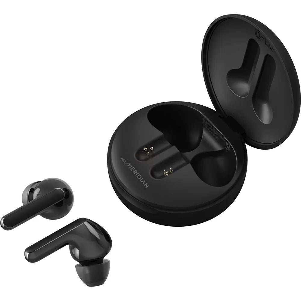 Wireless Wireless Dual Box Sound, Black Work/Home FN5W and True Compatible, Open Free for Bluetooth Earbuds with - Noise Android Meridian Office, TONE Microphone LG iPhone Reduction, Charging