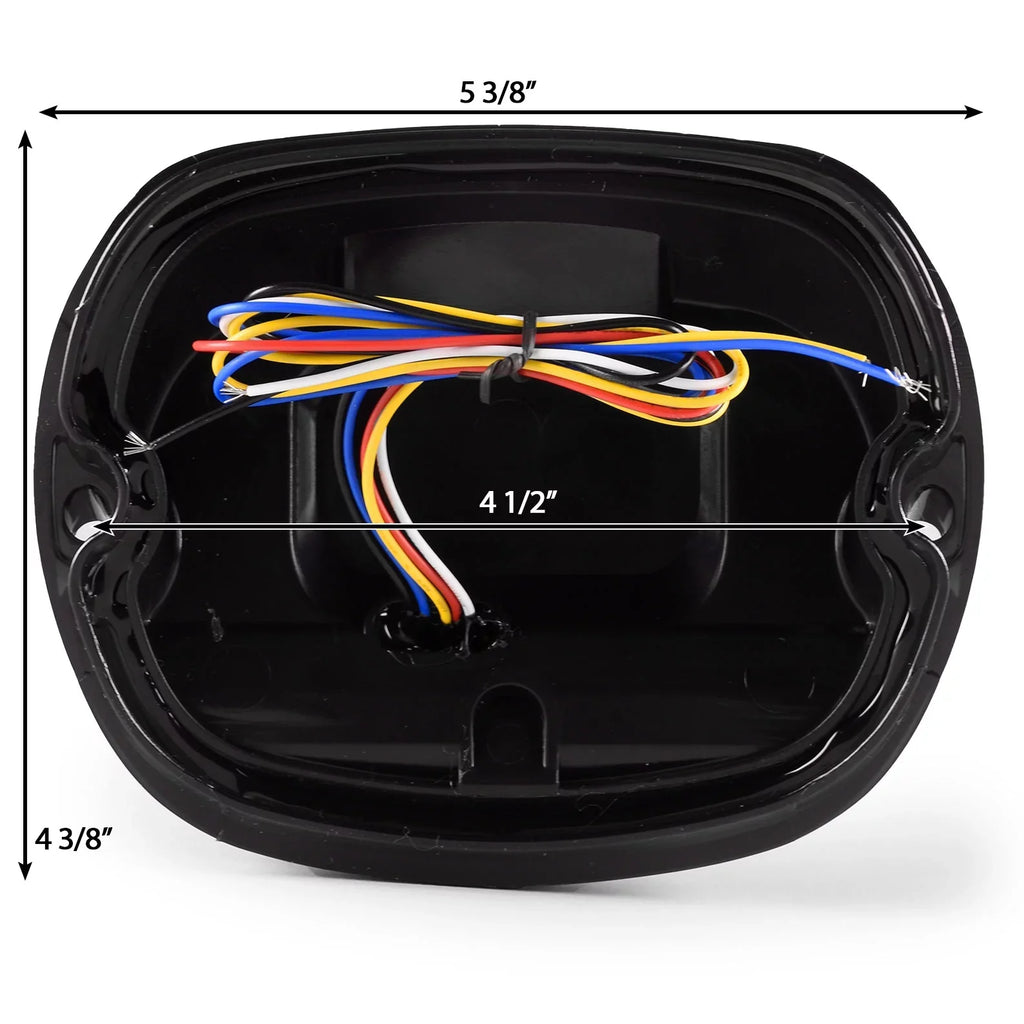 Profile Harley Light Turn CVO Tail Low with 2006-2013 - Electra Ultra Smoke Davidson 6-1/4" Krator Brake Signals Headlights Light Round Fits LED Glide Light FLHTCUSE Compatible Classic Running Most
