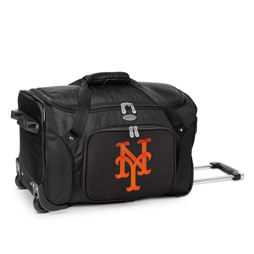 22" 2-Wheeled New MOJO York Bag Duffel Mets Black