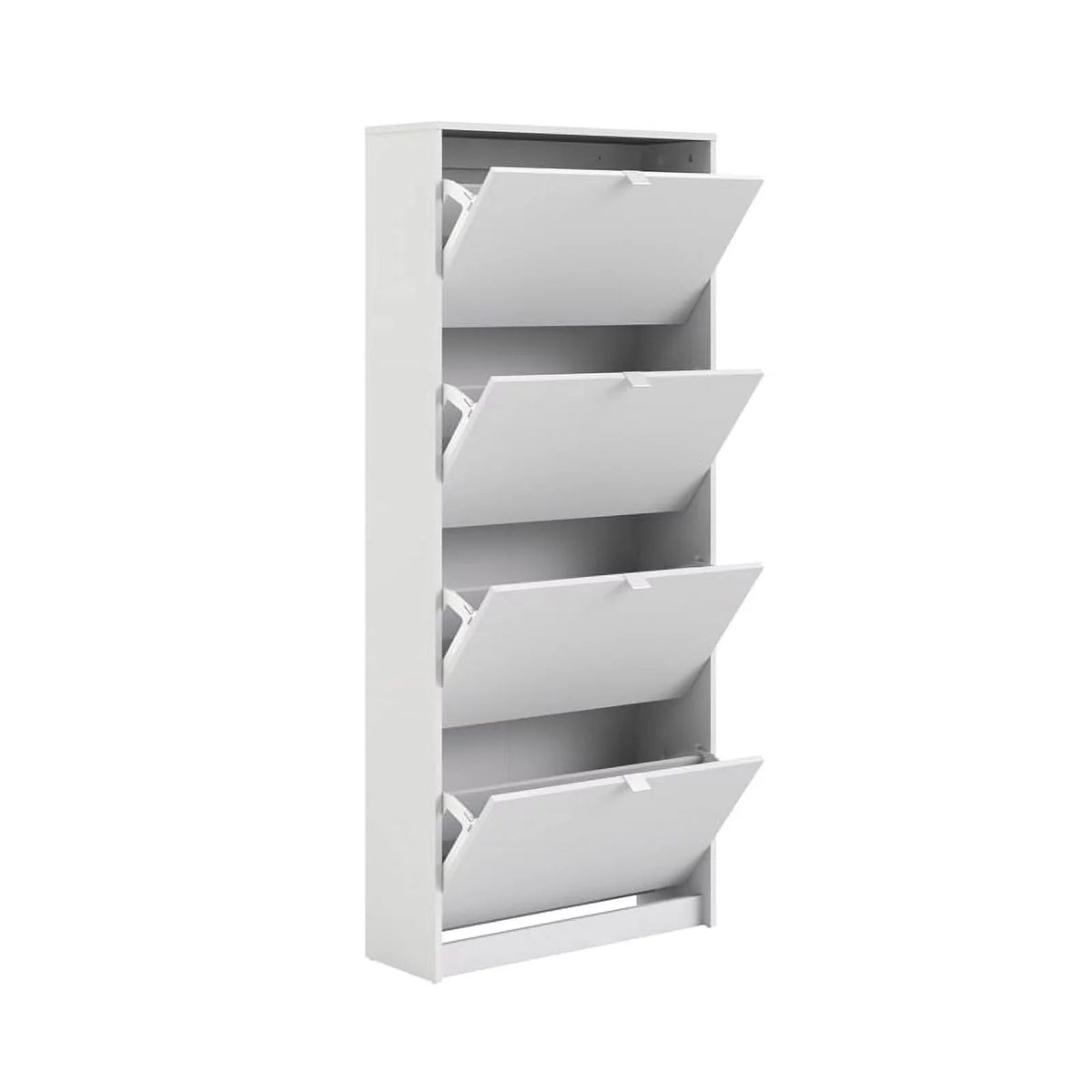 Drawer Contemporary Shoe in White Cabinet Allora 4