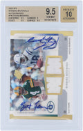 SPX Authentic 9.5/10 BGS Upper Fanatics - Certified Relic Authenticated Favre Peyton #WMR-FM - 9.5,9,9.5,9.5 2005 #13/25 Dual Brett Manning and Autographed Card Subgrades Deck