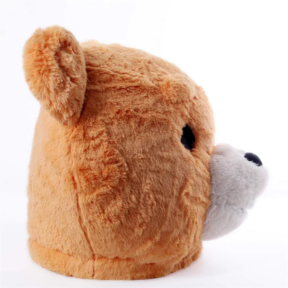Mascot Head Costume Character Plush Bear Mask Teddy Mascot