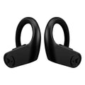 Workout True - F1 for Charging Wireless Headphones Earhook Running, Wireless case, - Pro Turonic Waterproof - IPX7 Bluetooth Earbuds Gym, - Playtime, w/Microphone Earphones 45H Black Mic, Sport with