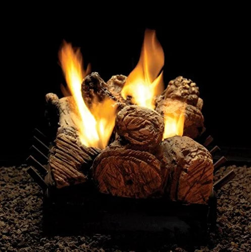 NG River VF/V Slope Burner, Vista Logset Glaze IP Stone with 30"