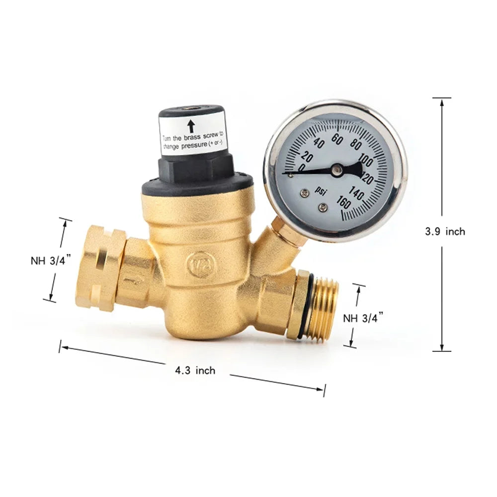 Brass Brass Inlet Filter Inlet Screened With Huiop Water Water Andoer Valve,Reducer 0-160psi Inlet Brass And Screened And Valve 0-160psi And 0-160psi Adjustable -free With -free Valve Pressure