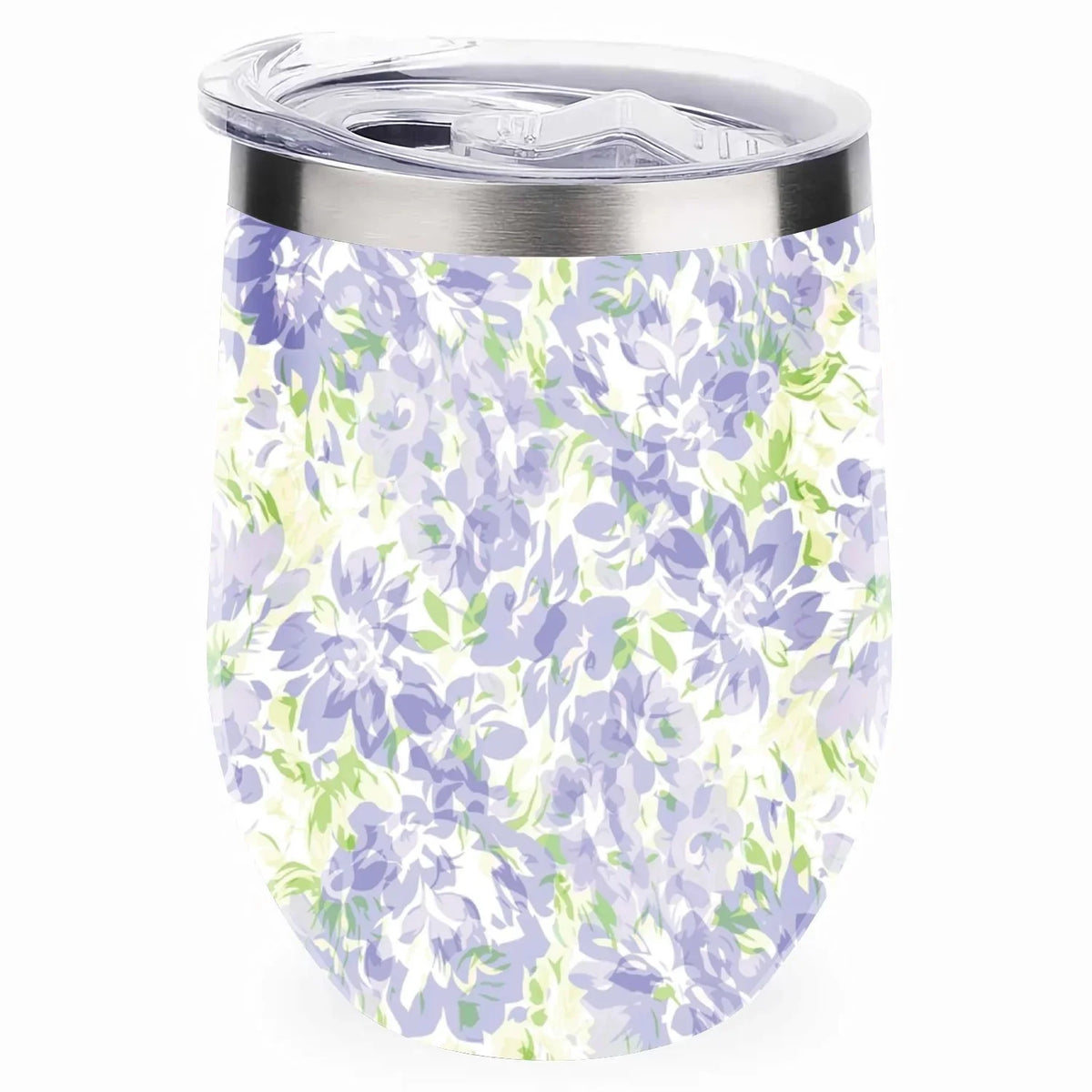 Stainless Cups, Floral Blue U with Insulated Cup 304 with Vacuum Cups Double Layer Belly Hidove 12oz Wine Green Big Eggshell Pattern Lid, Steel Shape Cup Cup Tumbler Insulation