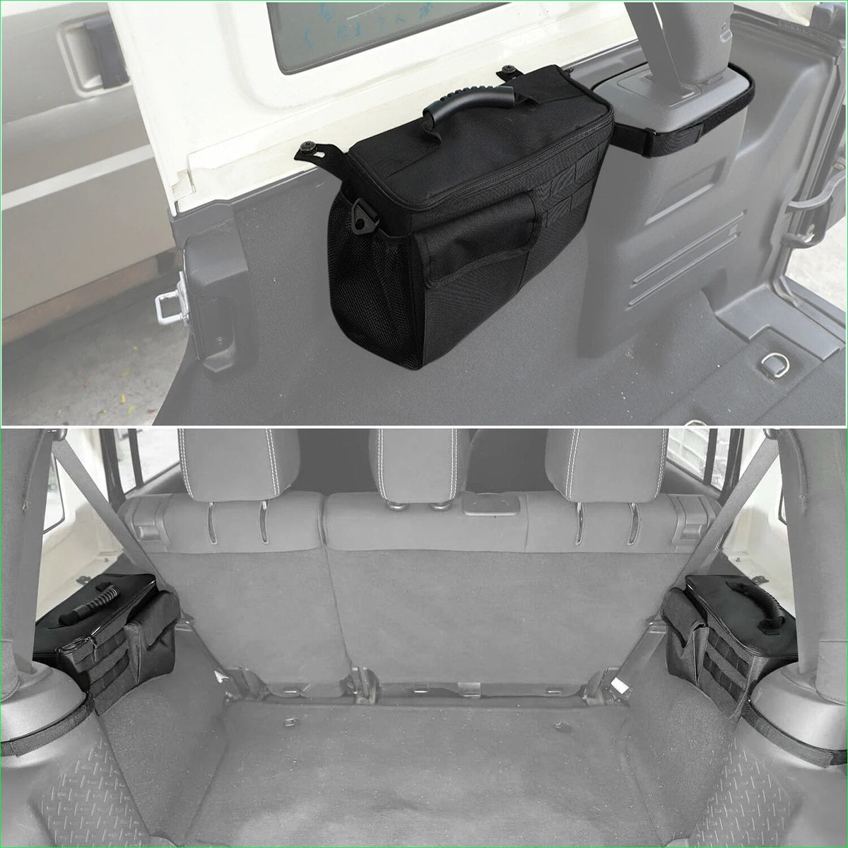 Bag for JL Accessories Jeep Interior Trunk Tool Tidying Doors Organizer 4 Pocket Rear 2018-2024 Stowing