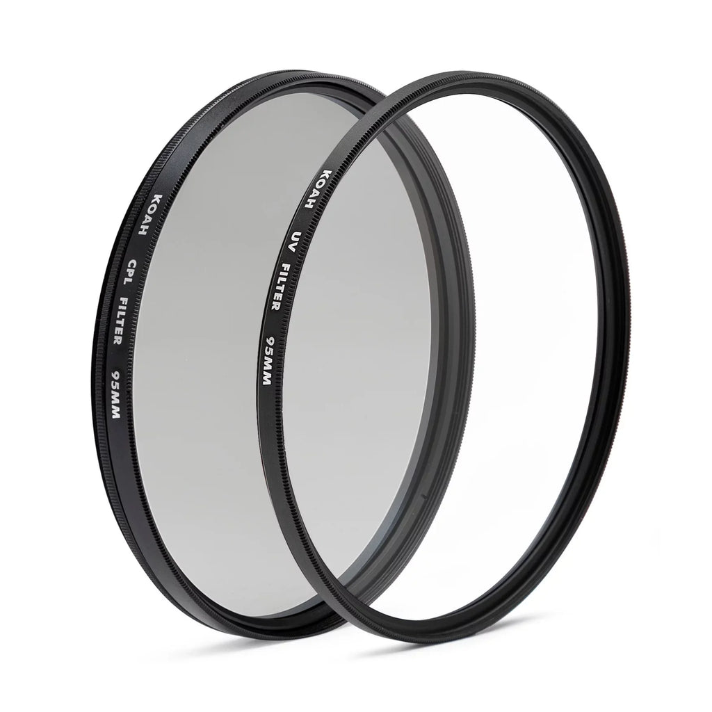 Lens Polarizing UV 95mm Koah Filter Protective and Circular Bundle