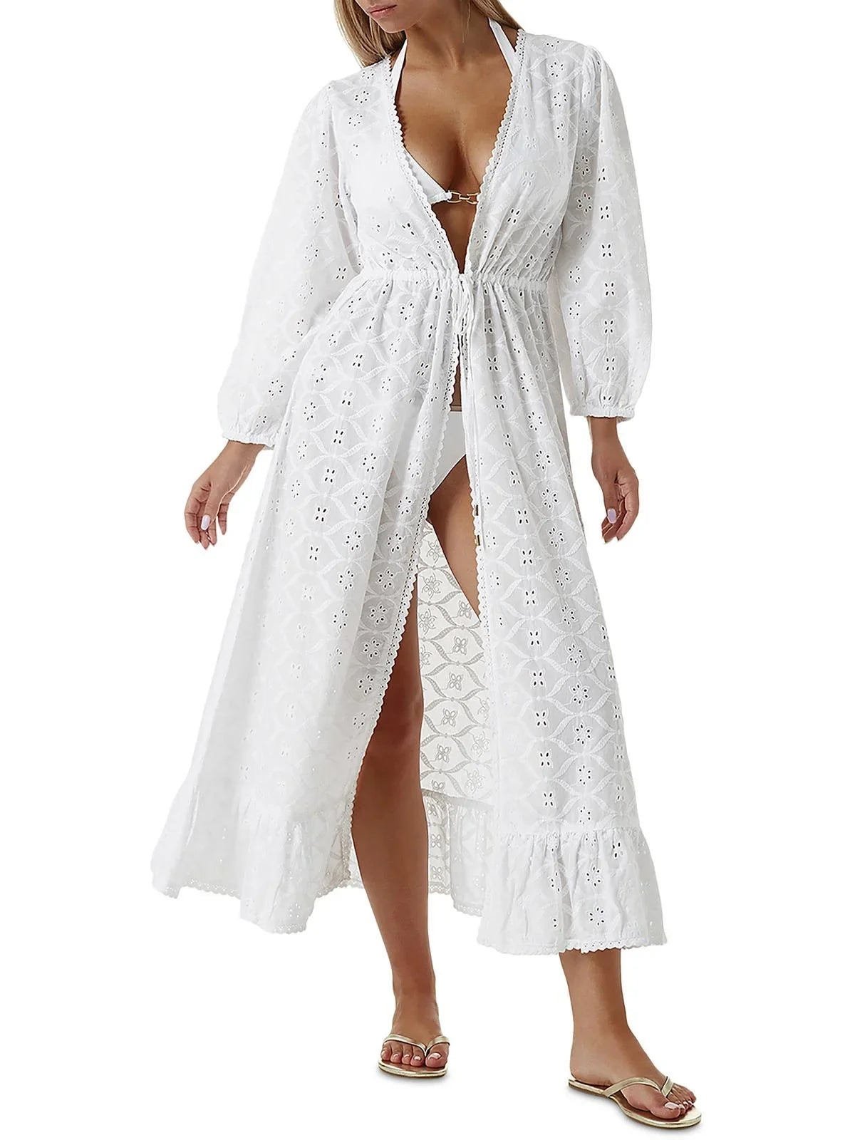 Cover-Up Long Womens Melissa Odabash Embroidered