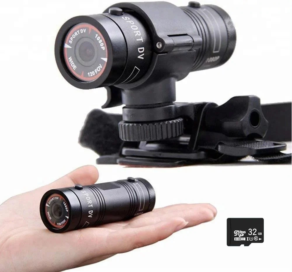 Bike Waterproof Camcorder Motorcycle Camera- Wide 120° Camera, Wzquisite Video Camera Angle Helmet 1080p Sports Action