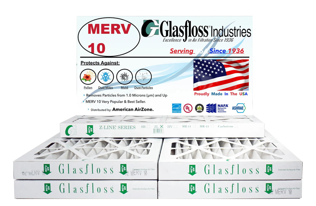 '- of Office Air Filter - In MERV USA. Furnace - The 10 or Home Filter AC Filter Glasfloss 6) Air - - Made or (Pack HVAC Air Pleated 2" - 14x36x2