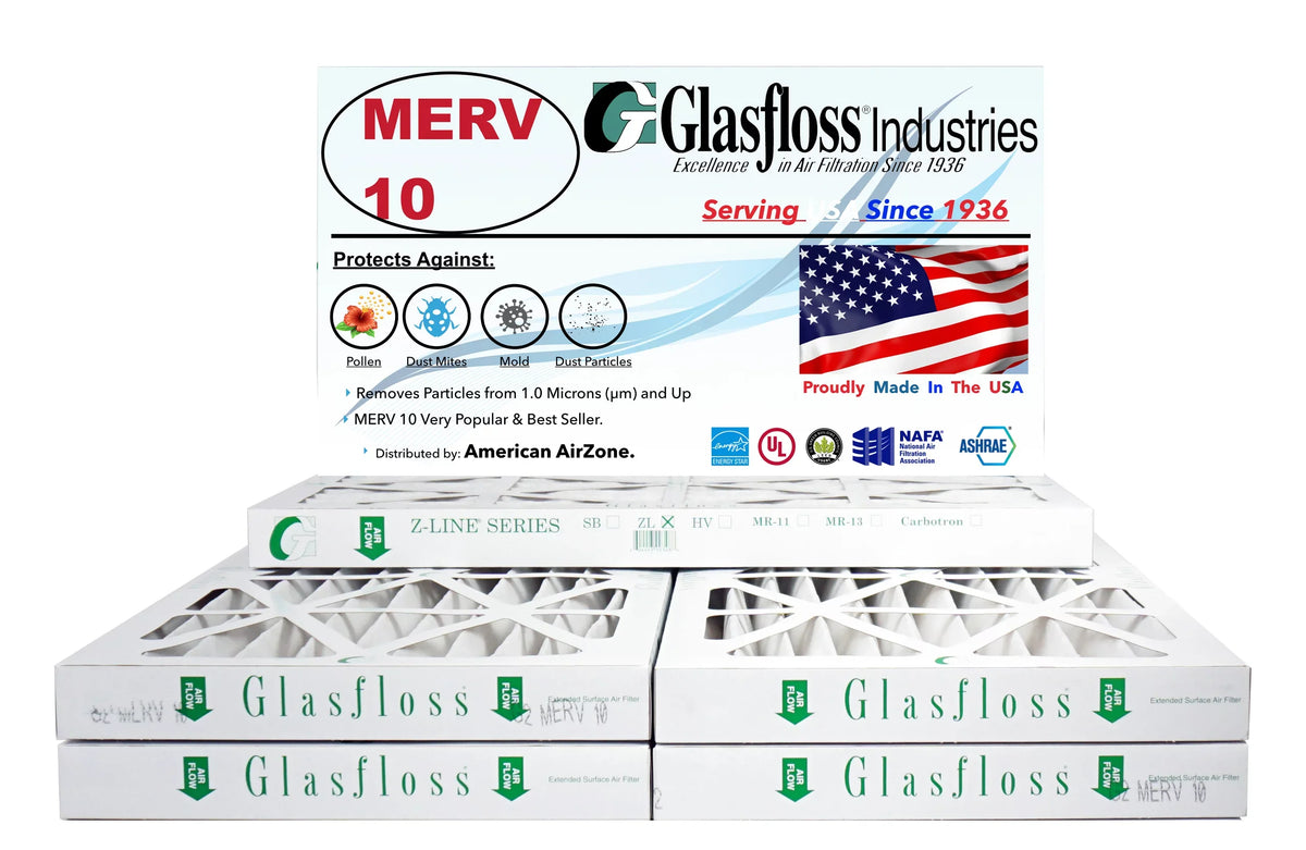 '- of Office Air Filter - In MERV USA. Furnace - The 10 or Home Filter AC Filter Glasfloss 6) Air - - Made or (Pack HVAC Air Pleated 2" - 14x36x2