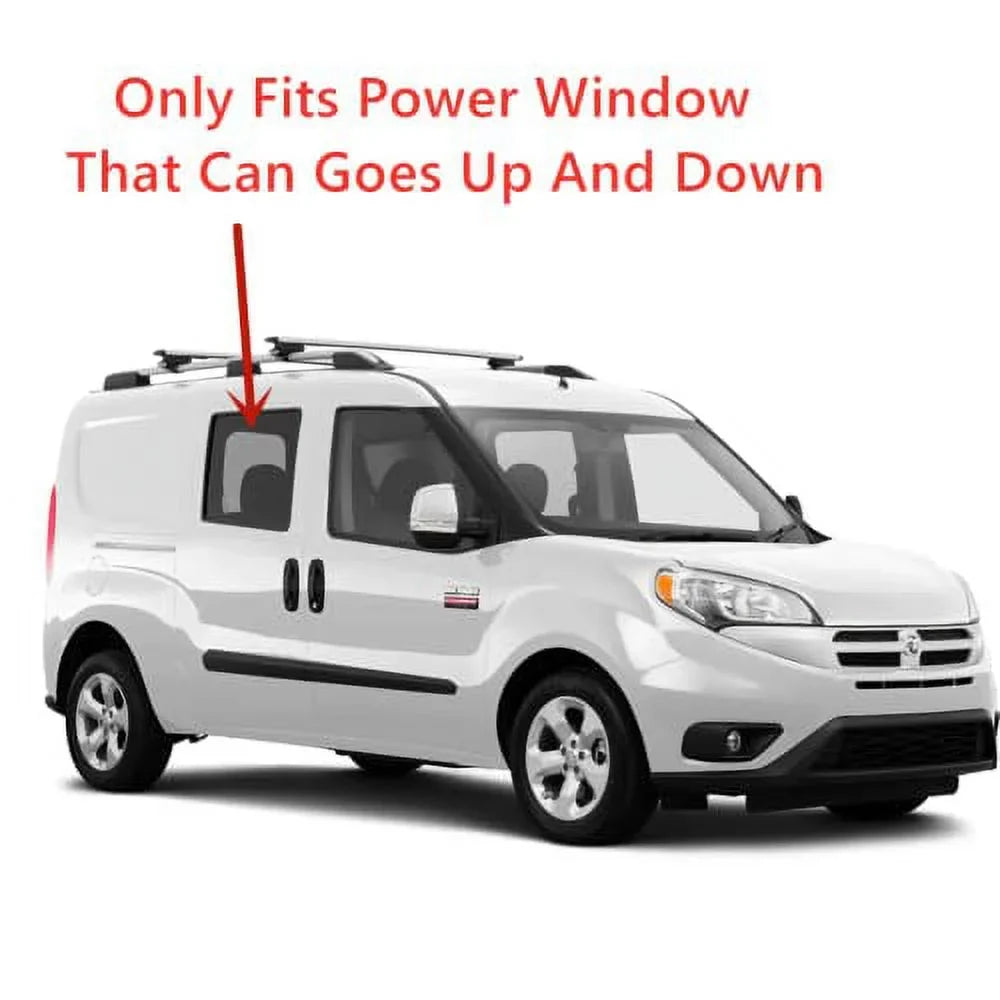 Ram with Rear Models Glass City Clear Door Right Passenger Power Side Promaster Window Tempered 2015-2022 Movable Compatible Door