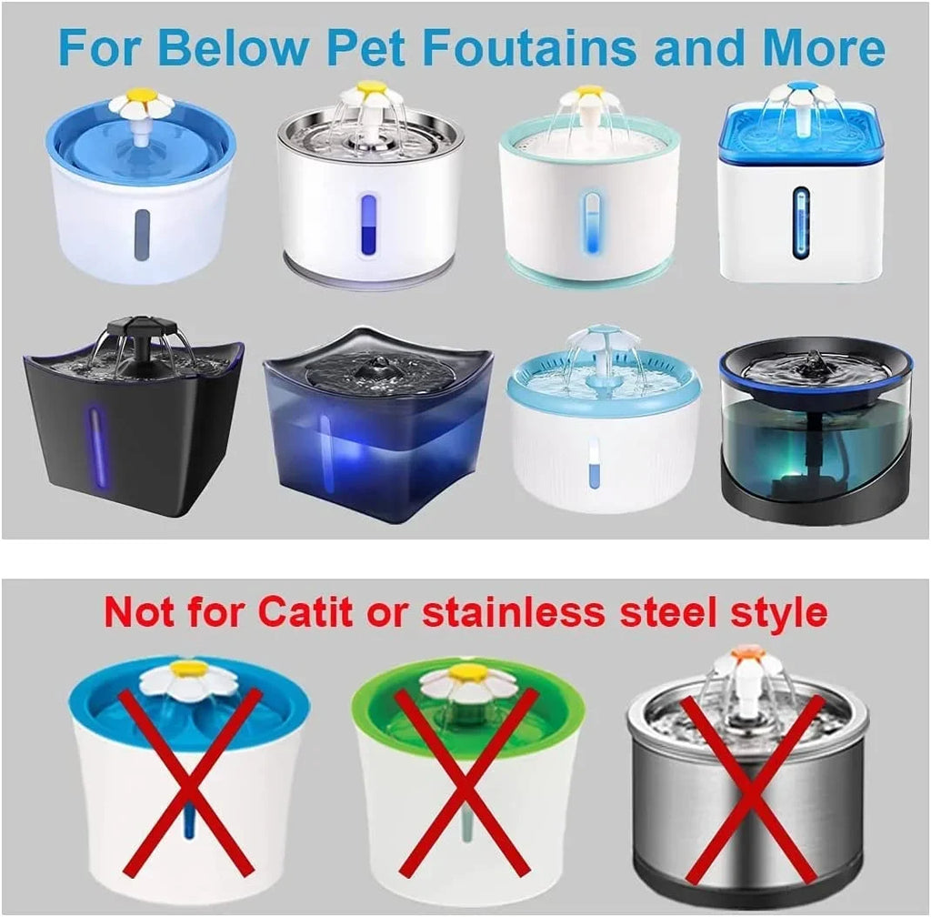 and Dog Fountain Replacement Filter Replacement Activated Water Water Exchange Most Dispensers,Ion Resin Carbon Fountain Pet for Filter Cat Filters Water Cat 9Pack,BYEWIRE