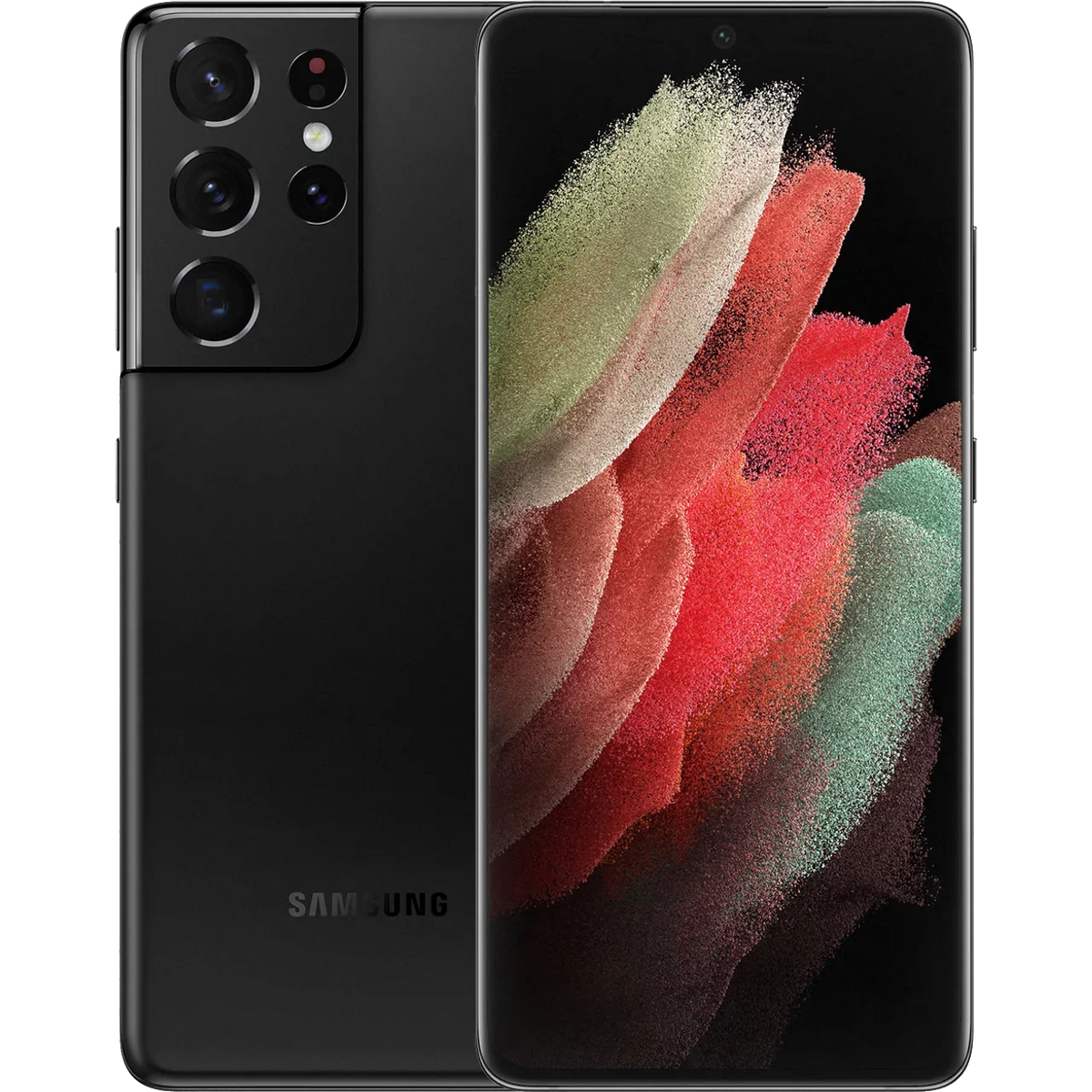 S21 Phantom (LCD DOT) Ultra (Refurbished: Galaxy Samsung Pre-Owned Black 128GB 5G Good)