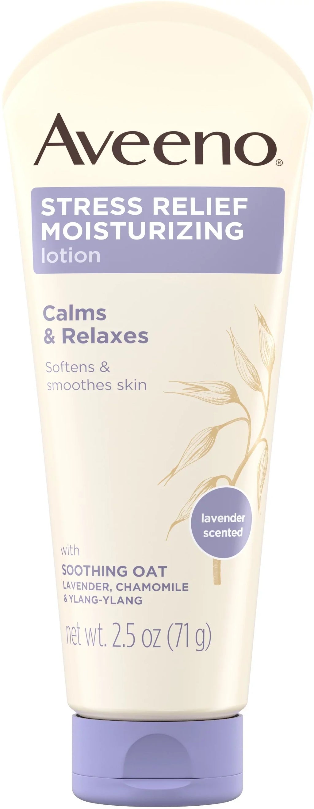 AVEENO with Chamomile Moisturizing 6) Ylang-Ylang, Ea and Oatmeal Natural Body & Stress (Pack Lavender, Lotion 2.5 Relief of oz 1