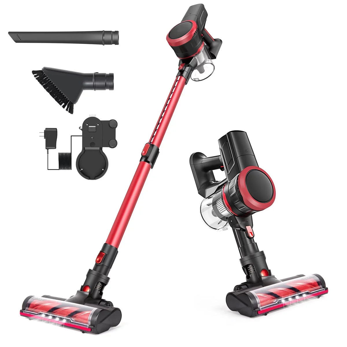 Stick Vacuum for Floor, Carpet, Brushless Motor Hard K17 23KPA Cleaner Cordless