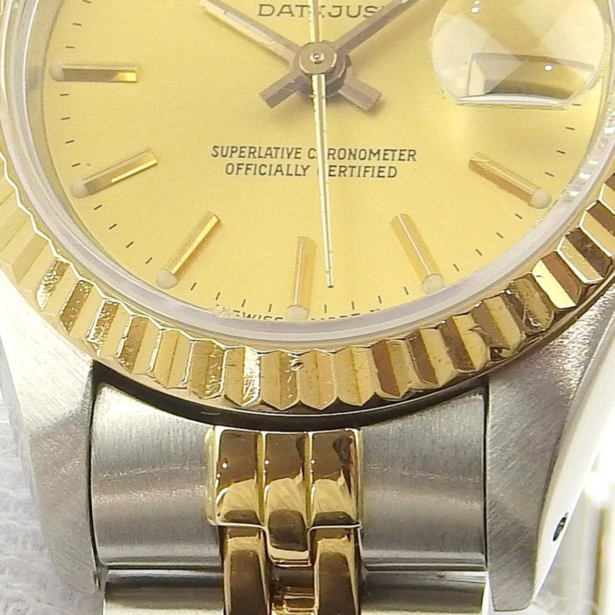 98 automatic series Rolex 79173 New) 54g 2023/09 combination gold dial Pre-Owned (Like Datejust champagne watch