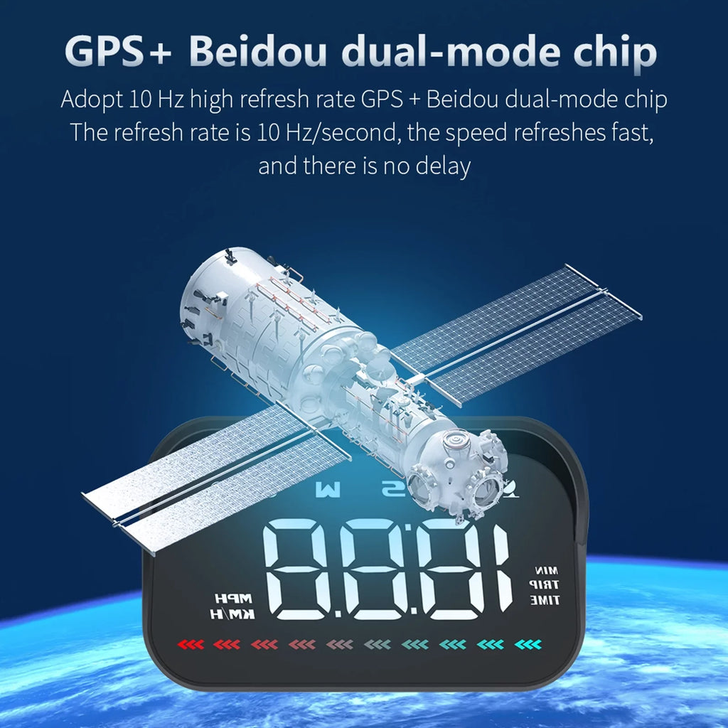 with Car GPS for Heads-Up Display Alarm Digital Pinnaco Speedometer Overspeed Speedometer