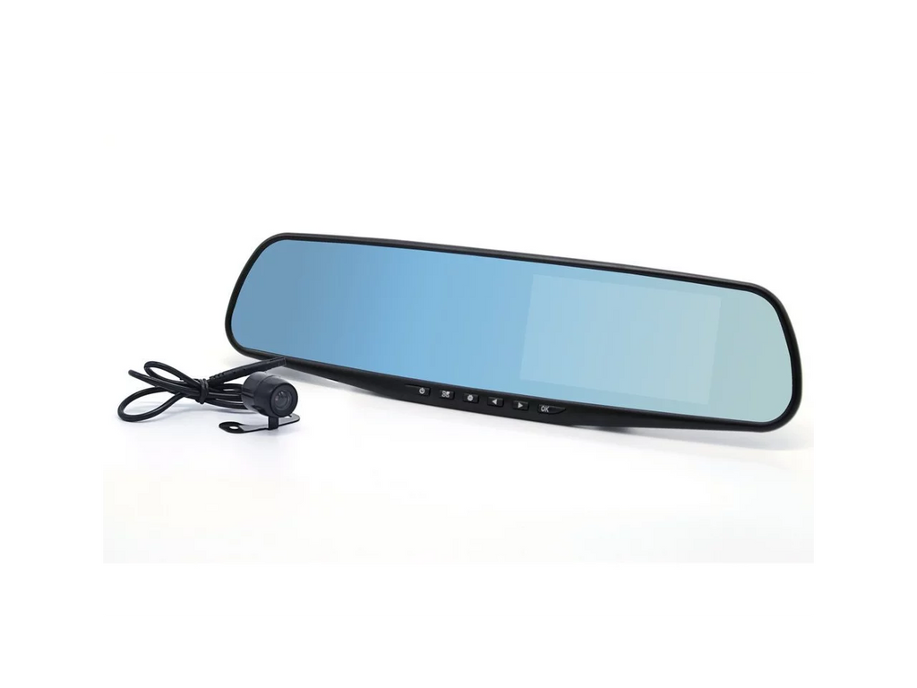 Video | Front Recorder Car Upgraded Inch | 4.3" Lens Car Vehicles Dash LCD Rearview DVR Cam HD with Dual Car Video | Vehicles Mirror Camera & Camera 1080P for Full