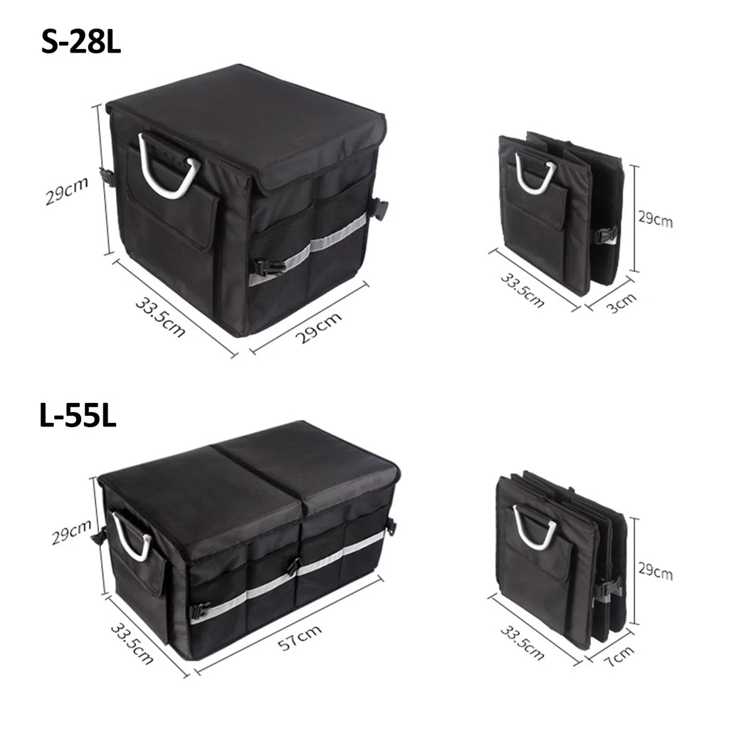 Oxford Automotive Capacity, Apexeon Box, Trunk 55L Organizer, Folding Cloth Reflective Solution Storage Strip, Car Cargo