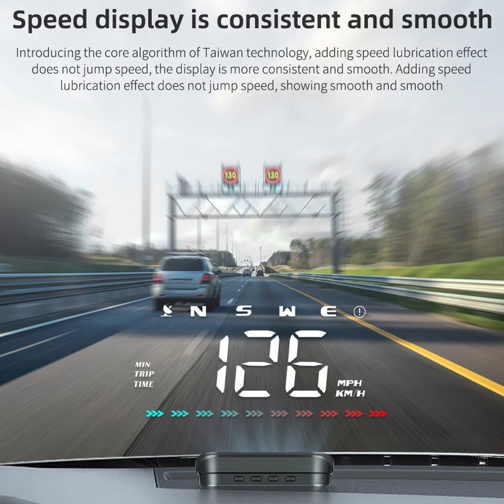 with Car GPS for Heads-Up Display Alarm Digital Pinnaco Speedometer Overspeed Speedometer