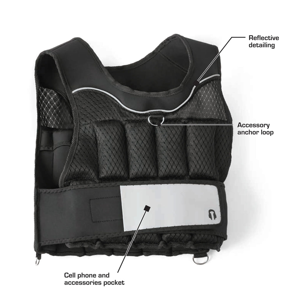 Adjustable Vest 20lb Works Weighted Training Athletic