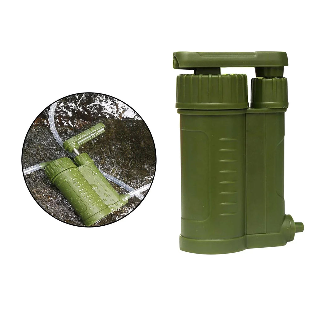 Portable Membrane Assembly, Carbon Filter Personal Internal Water Filter, Camping Fiber and with Water,