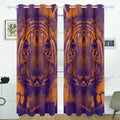 Panel Tiger Living for Blackout Curtains Trippy Room,2 POPCreation Inches) Darkening Blind Bedroom Curtain (52Wx84L Thermal Curtain Window