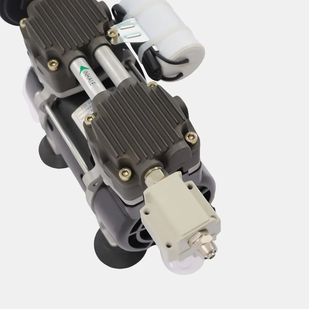 Oil Pump+Air Pump Vacuum Oilless Industrial Vacuum Diaphragm Free Filter 95kpa