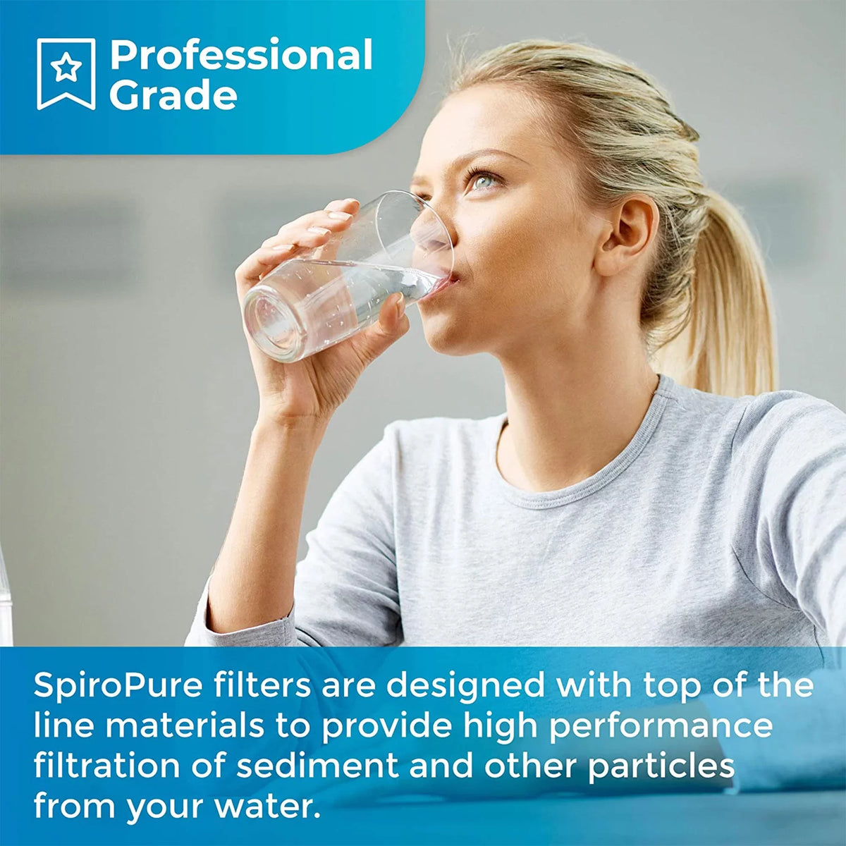 Micron (24 SpiroPure 30 10 Filter 2.5" Polyester Cartridge, Pack) Pleated x