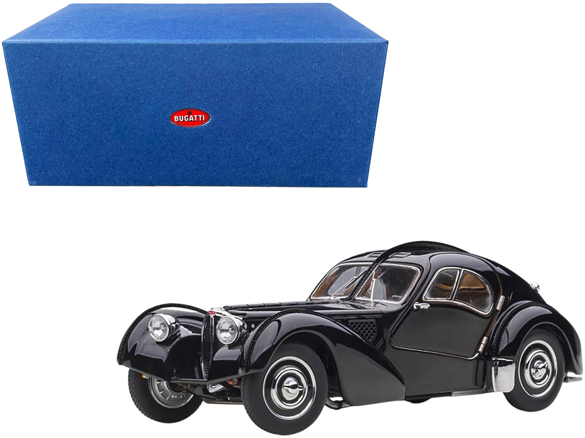 Wheels Bugatti Model Autoart with by Diecast Type 1/43 Atlantic Disc 57SC 1938 Car Black