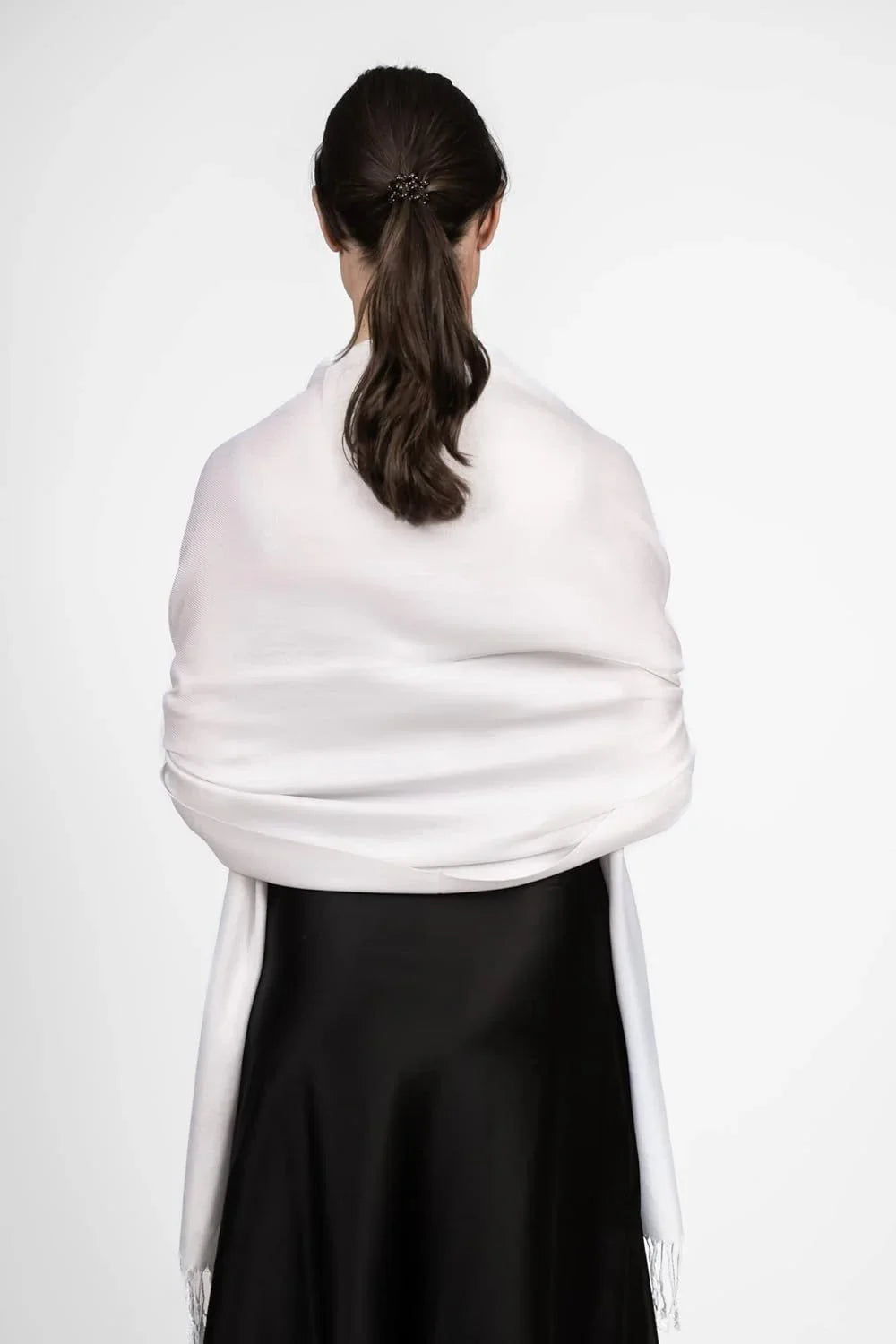 Scarf Shawl Achillea Silky Pashmina in Large Wrap Colors Soft Solid