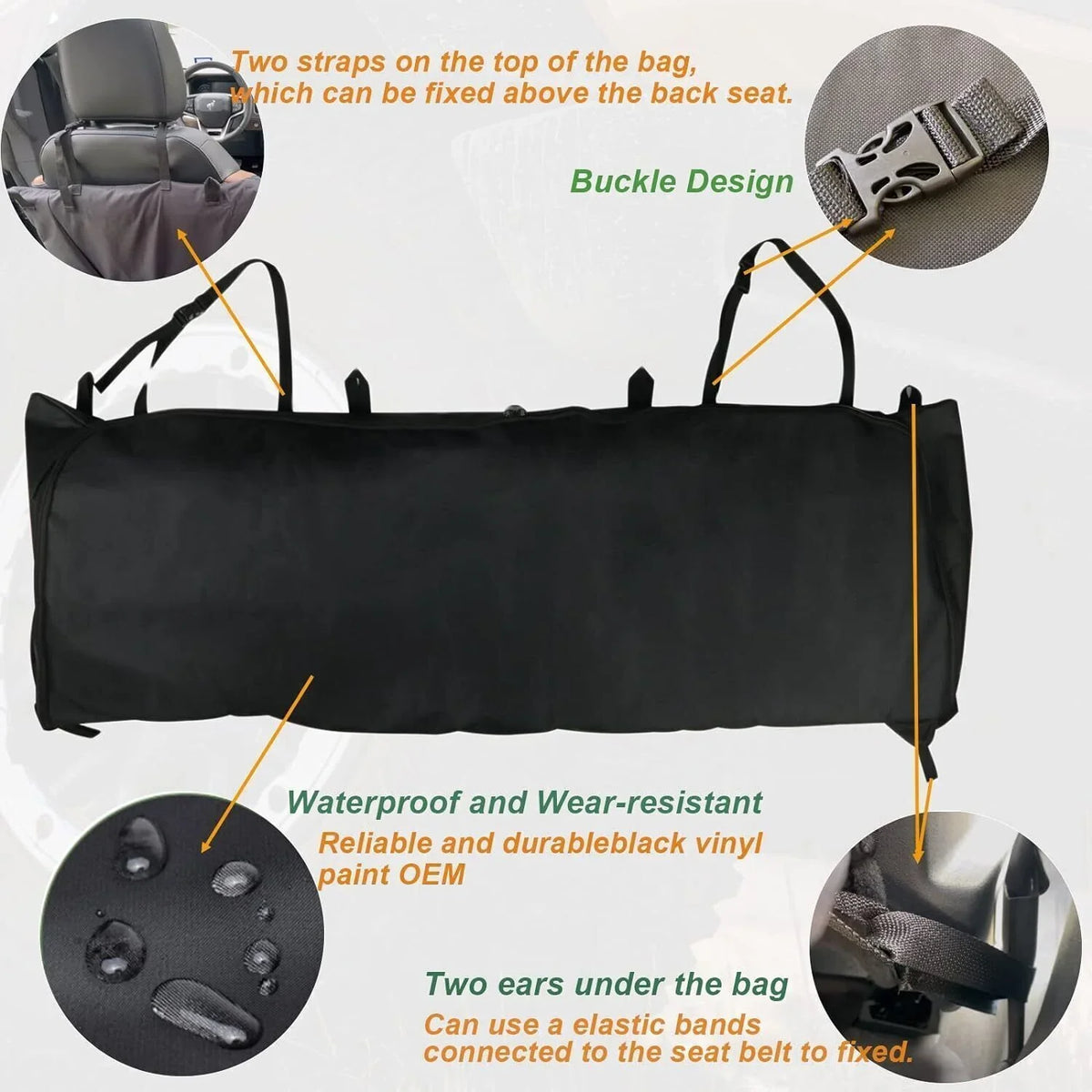Bronco Top Soft Organizer Ford Window for Storage Accessories 600D Bag 2022 2021