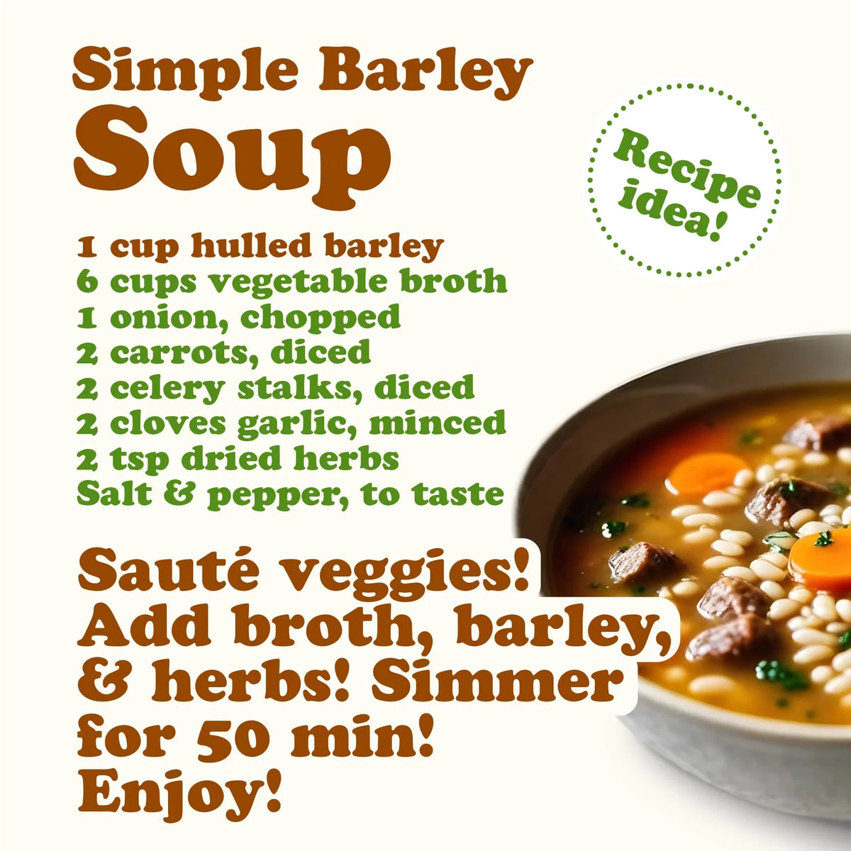 Hulled Pounds Vegan Food to 10 — Live — by Raw, Barley,